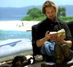 Sawyer reading in Lost