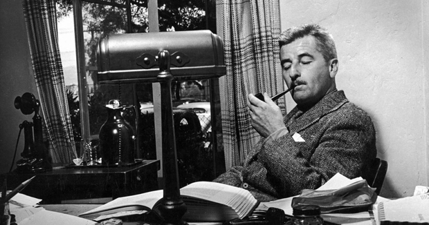 William Faulkner with Pipe